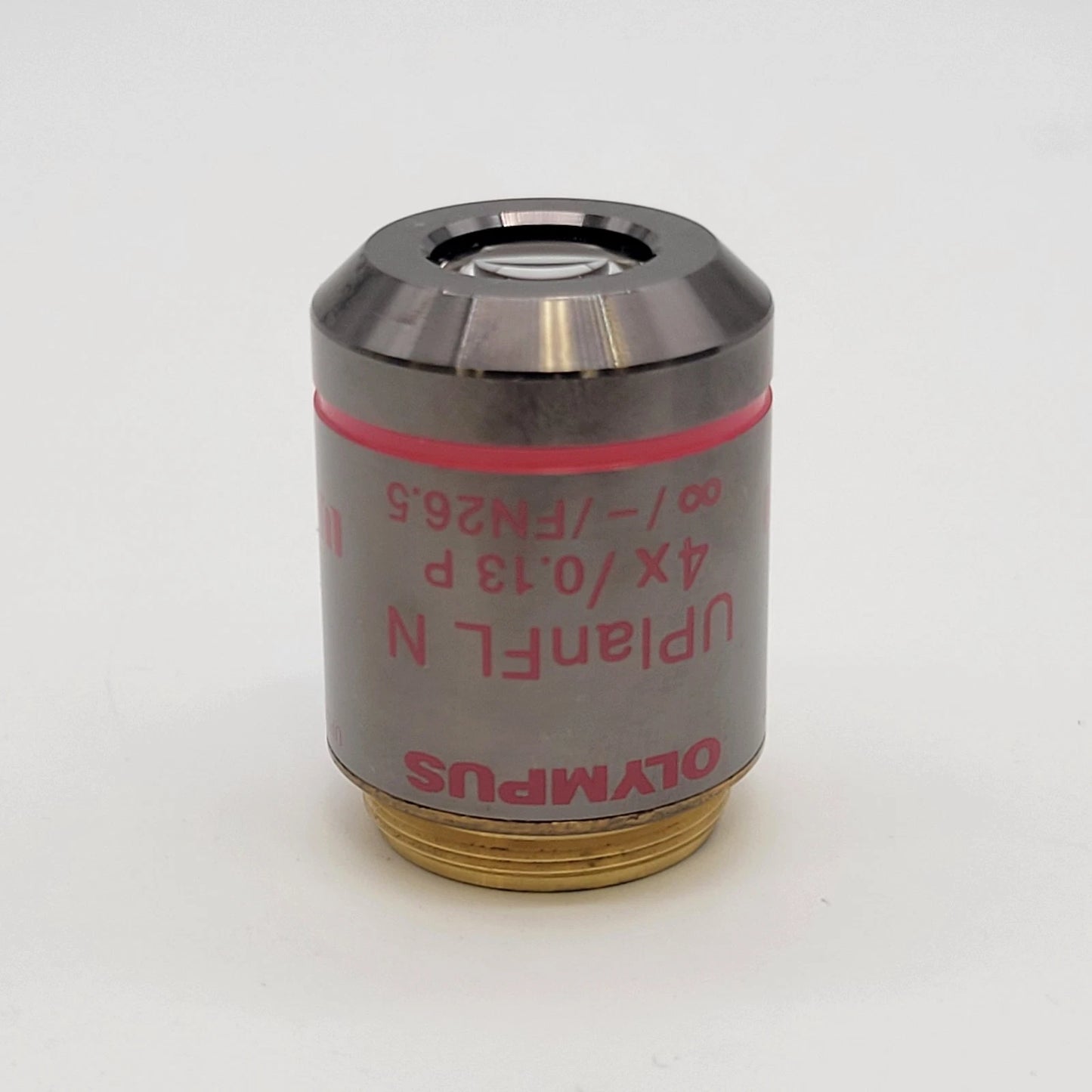 Olympus Microscope Objective UPlanFL N 4x P Pol - microscopemarketplace