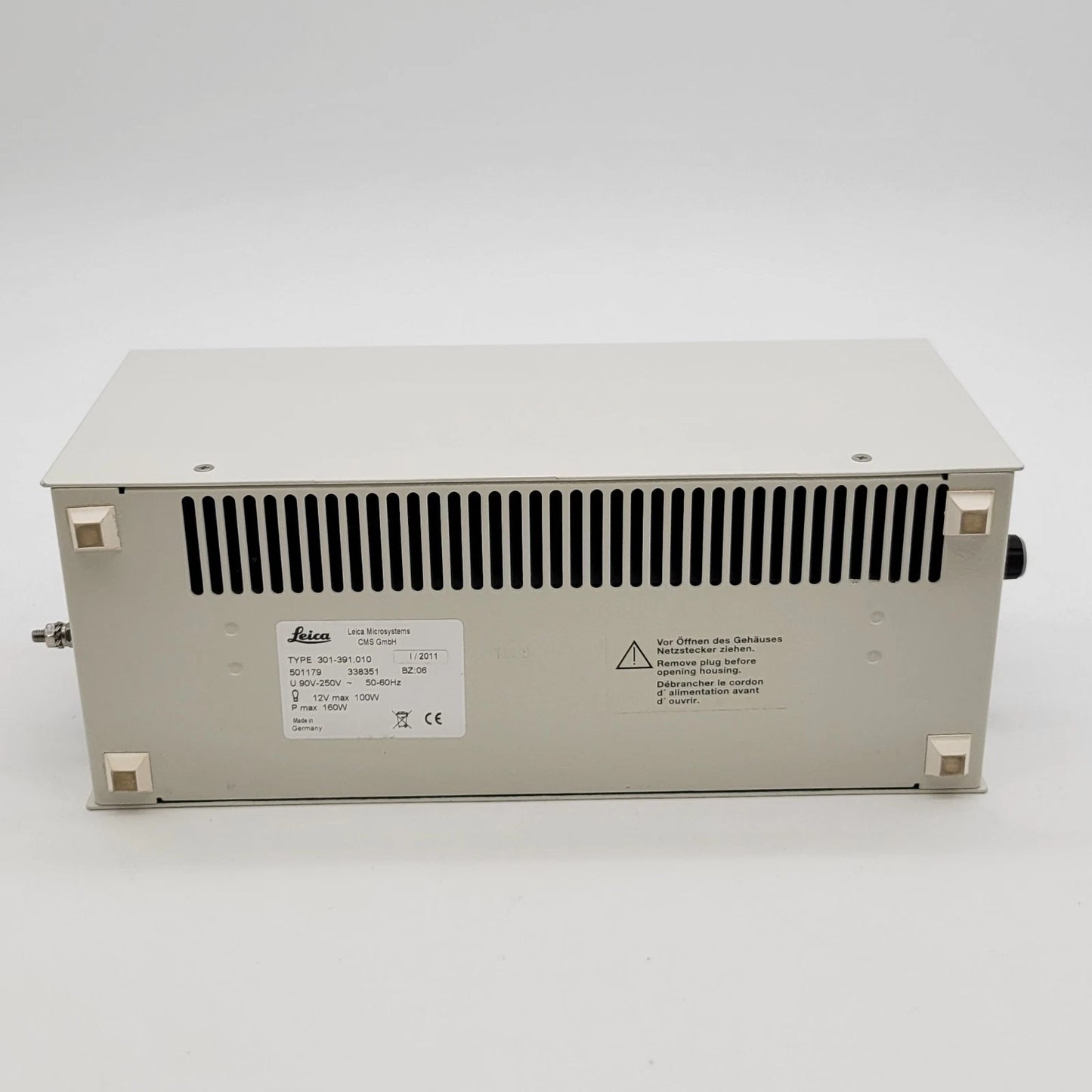 Leica Microscope 12V 100W Halogen Lamp Power Supply 11501179 - microscopemarketplace