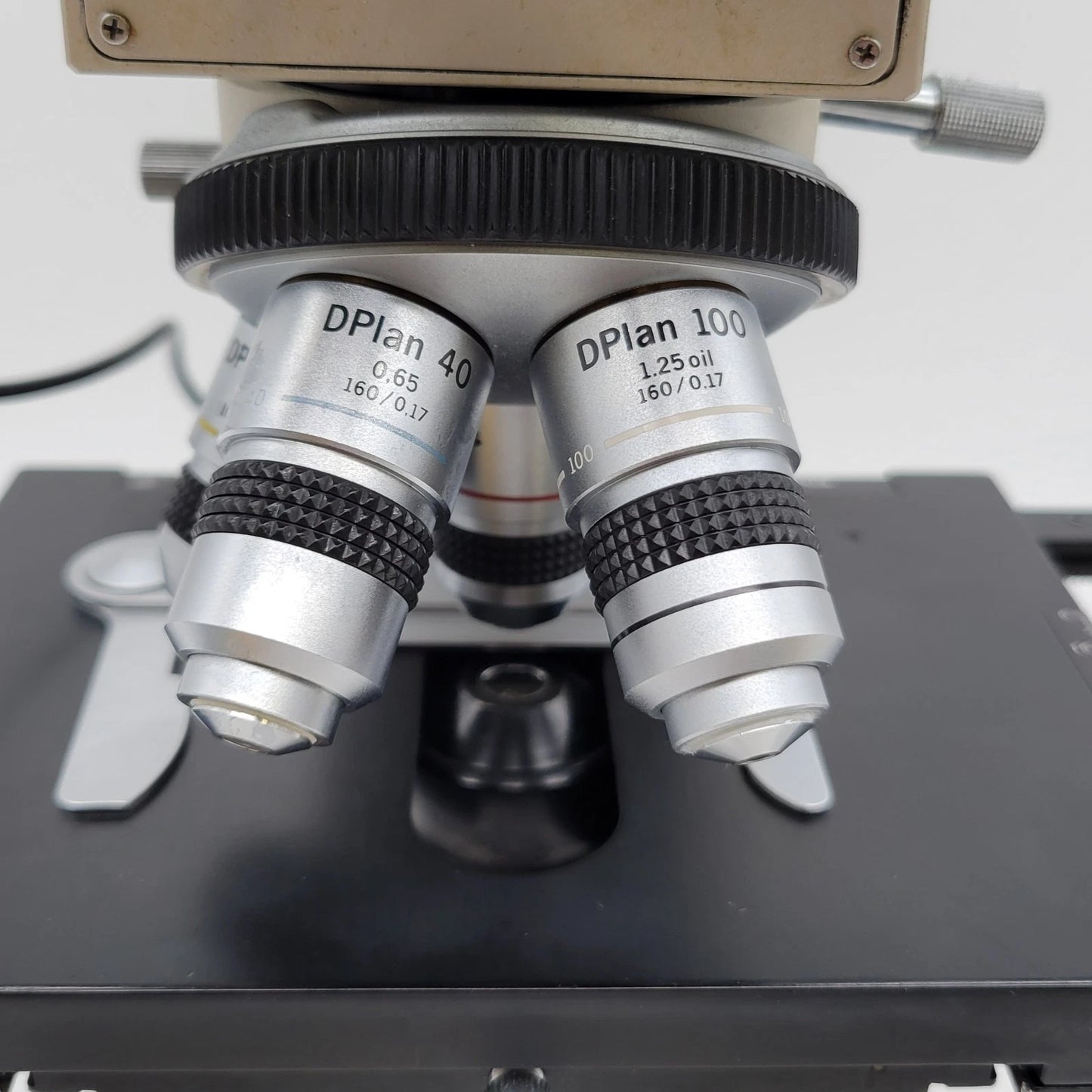Olympus Microscope BH-2 LED with Front to Back Pointer Bridge and 100x BH2 - Microscope Marketplace