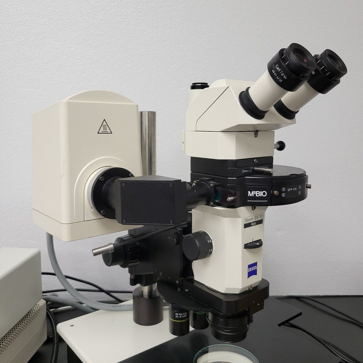 Zeiss Kramer Stereo Microscope Stemi SV11 Apo w. Fluorescence & Triple Nosepiece - microscopemarketplace