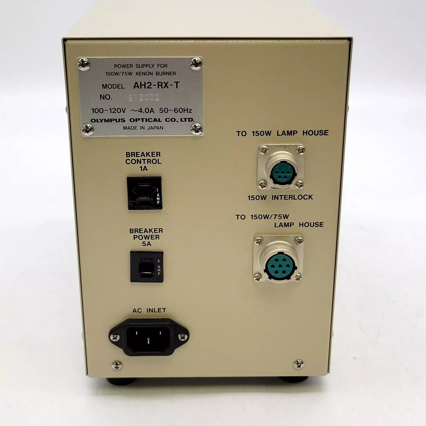 Olympus Microscope AH2-RX-T Power Supply for 150W/75W Xenon Burner Lamphouse - microscopemarketplace