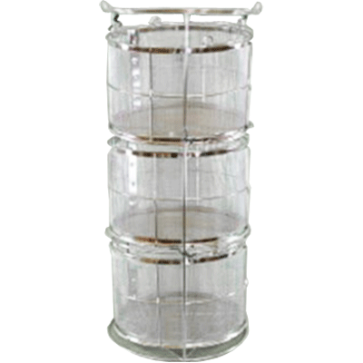 Yamato Mesh Basket with 3 Stacking Fittings for SM/SN/SE500 Model # 241091 - microscopemarketplace