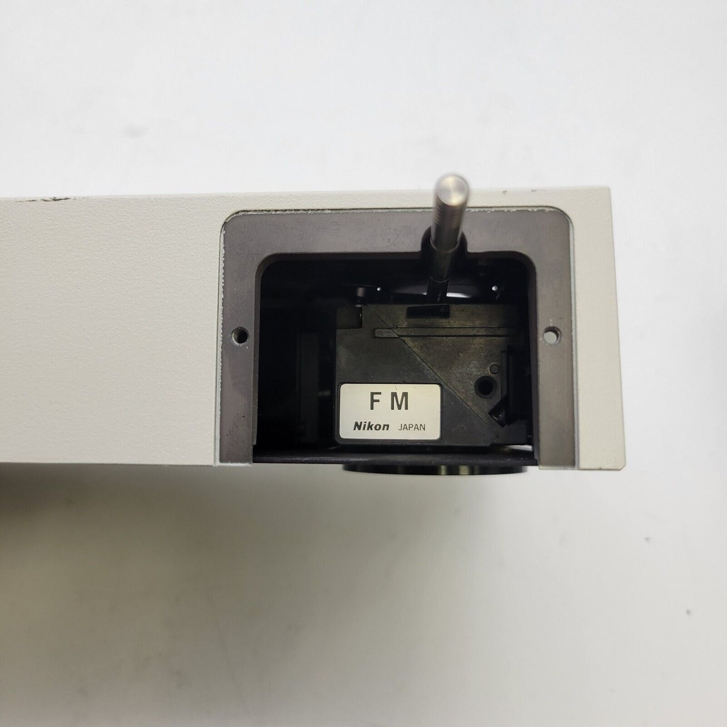 Nikon Microscope E800 Module w. Analyzer, FM Cube, IR Protection, & Camera Port - microscopemarketplace