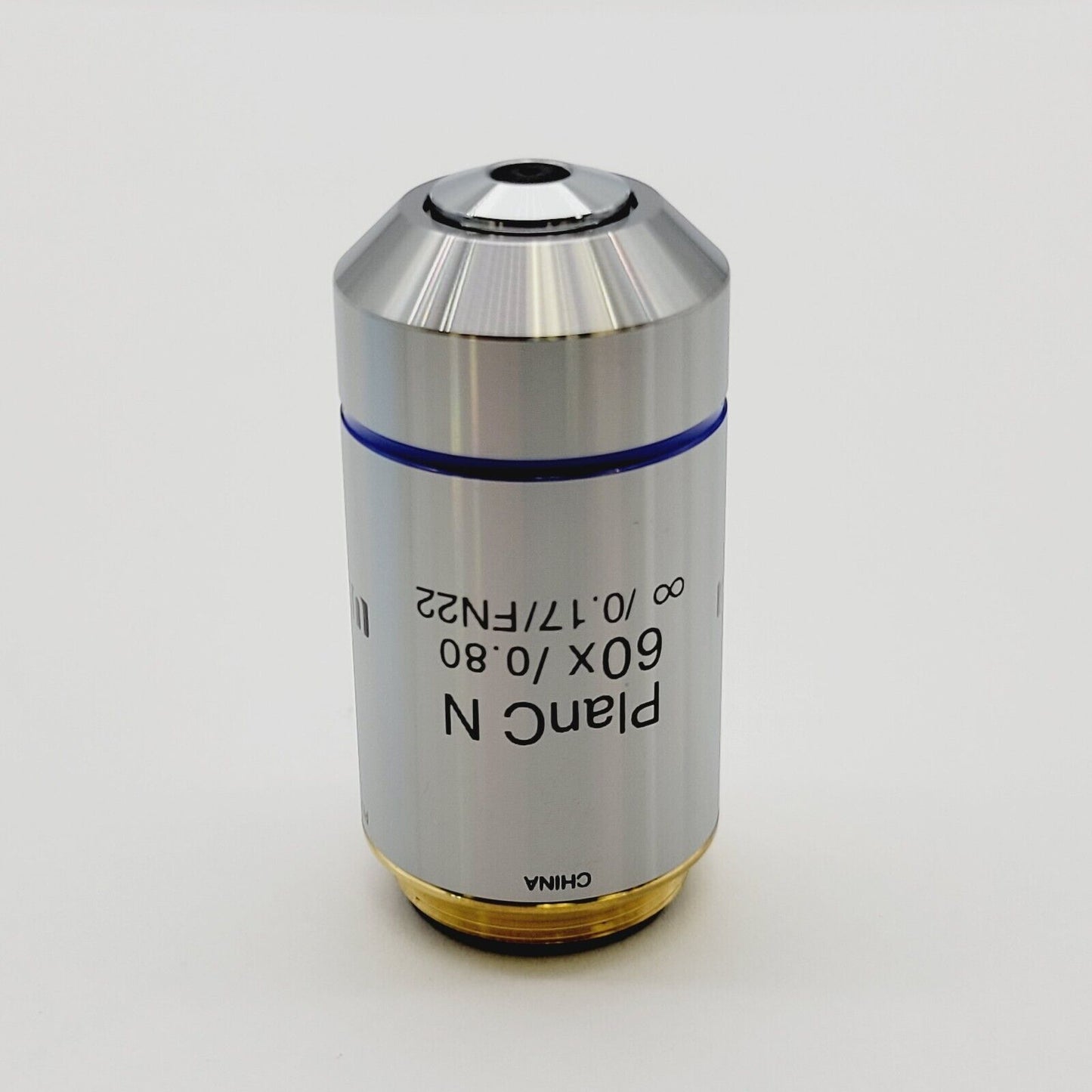 Olympus Microscope Objective PlanC N 60x ∞/0.17/FN22 - microscopemarketplace