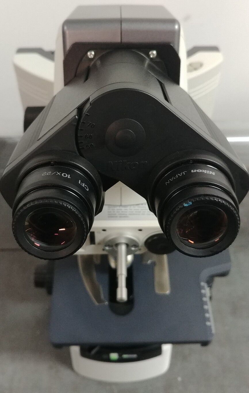 Nikon Microscope Eclipse 80i with Dual Head Bridge - microscopemarketplace