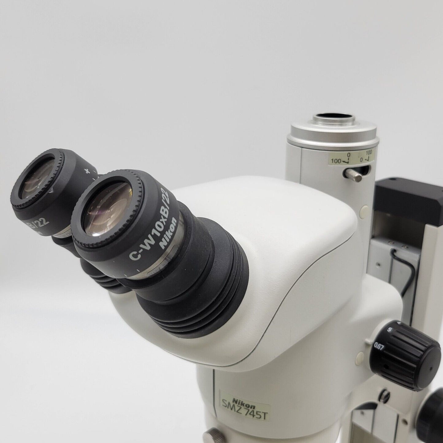 Nikon Stereo Microscope SMZ745T with Transmitted & Reflected Light Stand - microscopemarketplace