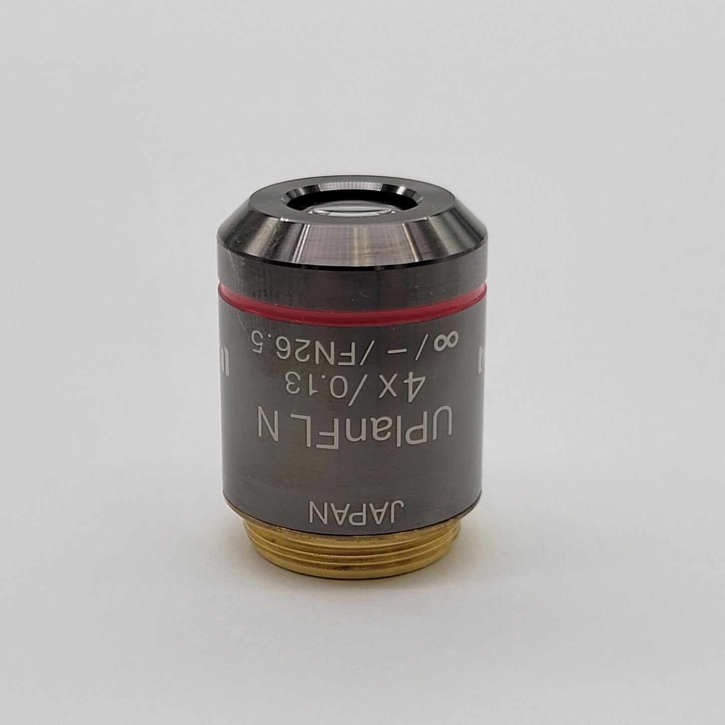Olympus Microscope Objective UPlanFl N 4x Plan Fluorite - microscopemarketplace