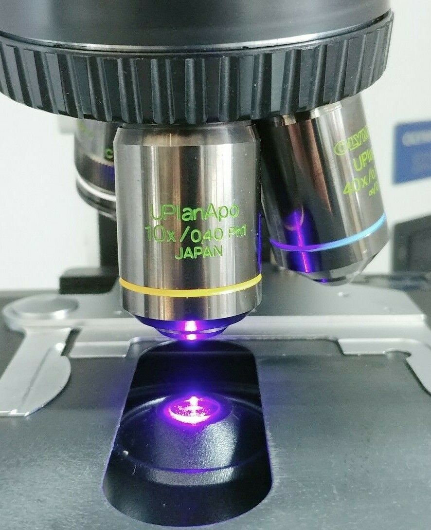 Olympus Microscope BX51 with Fluorescence and Phase Contrast - microscopemarketplace