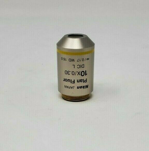 Nikon Microscope Objective Plan Fluor 10X - microscopemarketplace