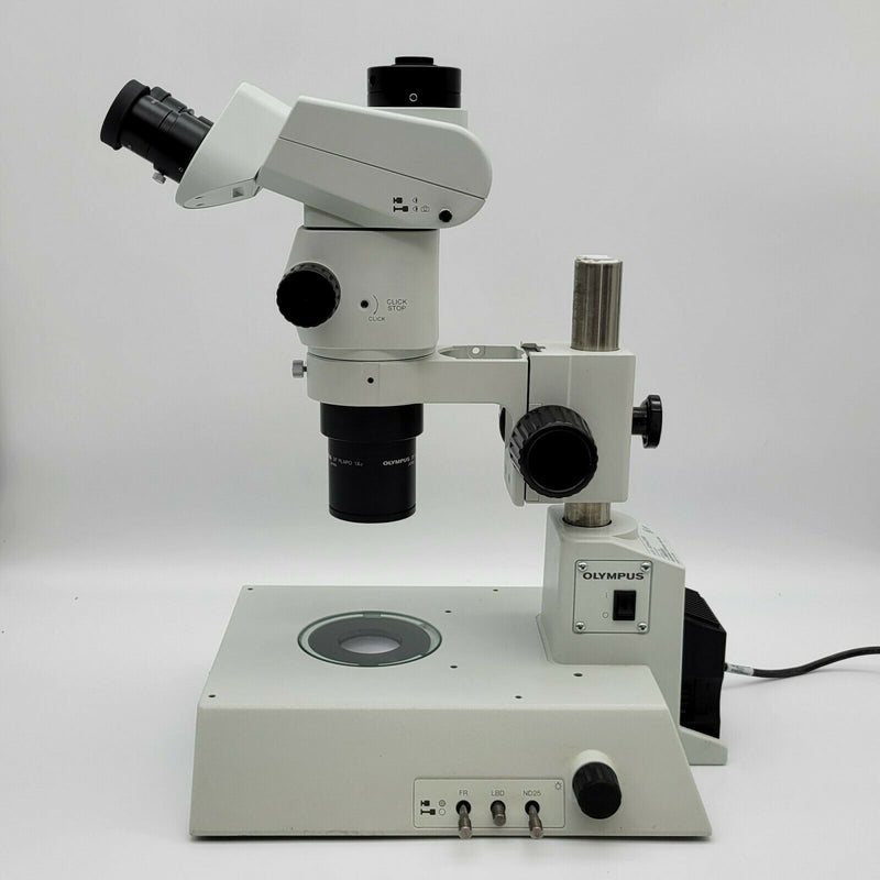 Olympus Stereo Microscope SZX7 with BF/DF Transmitted Light Stand - microscopemarketplace