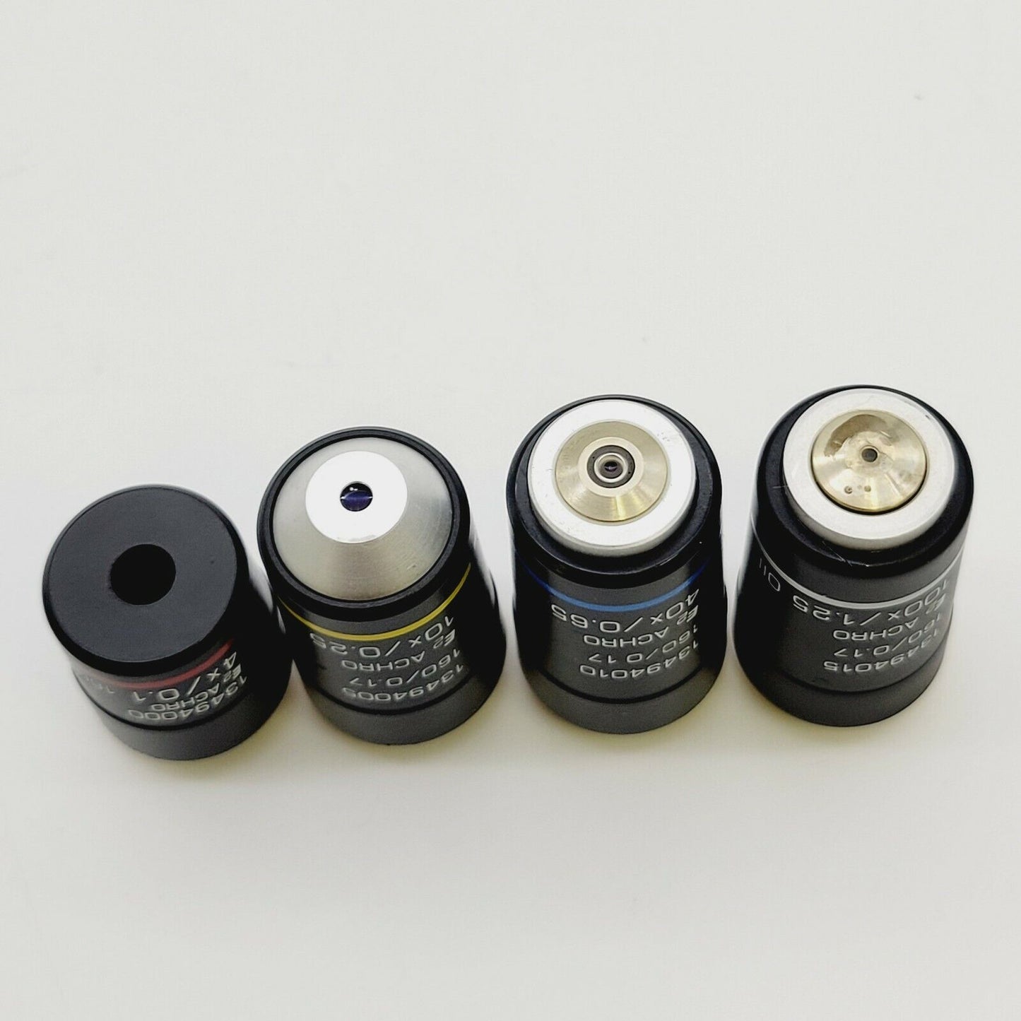 Leica Microscope Objective Set E2 Achro 4x 10x 40x 100x for CME - microscopemarketplace