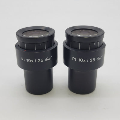 Zeiss Microscope Eyepieces Pl 10x/25 444034 - microscopemarketplace