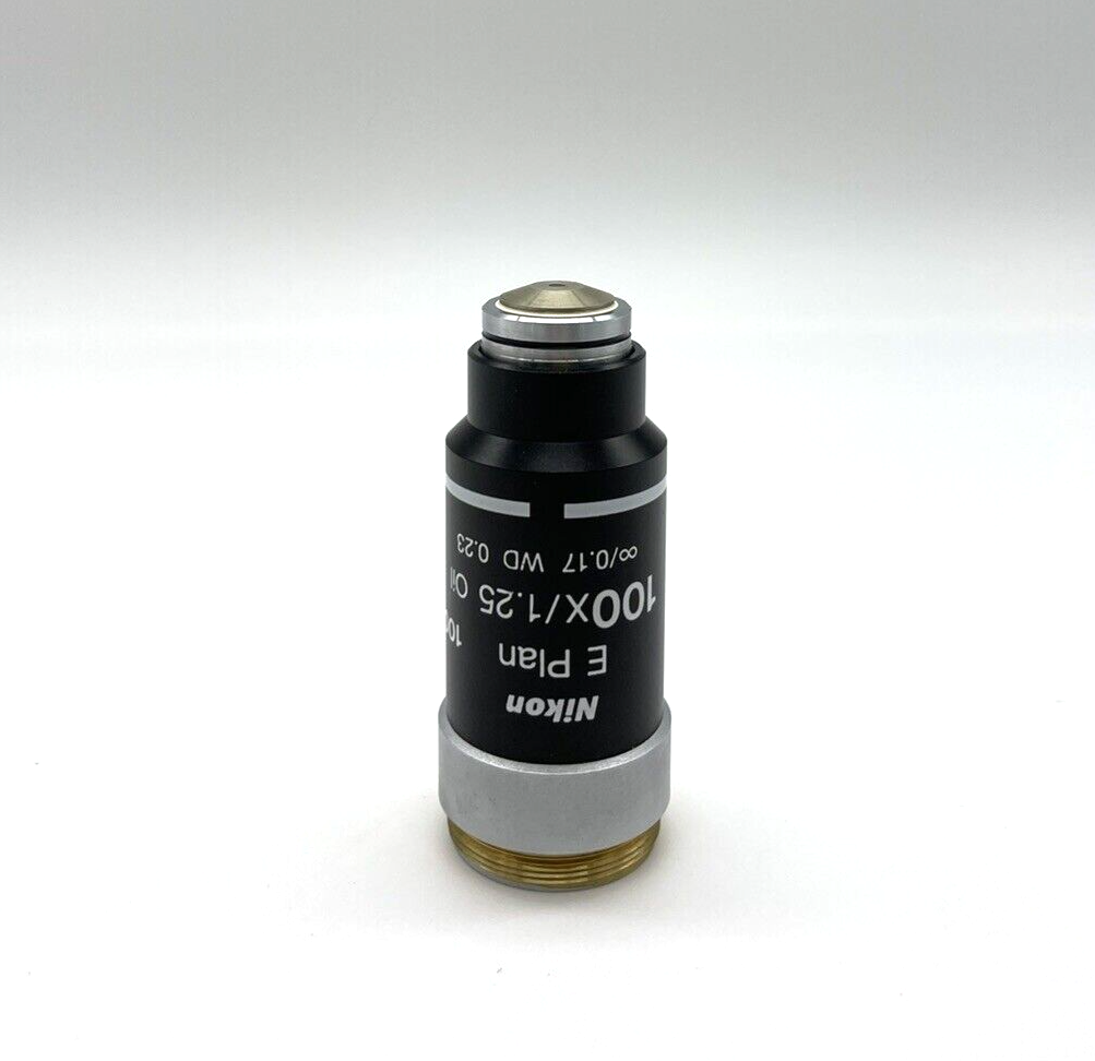 Nikon Microscope Objective E Plan 100x/1.25 Oil for E200 - microscopemarketplace