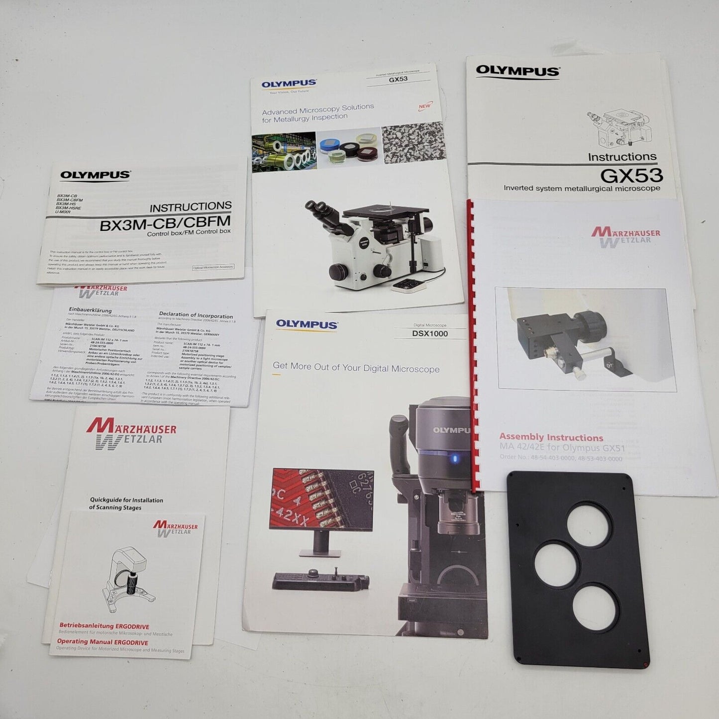 Olympus Microscope GX53 Inverted Metallurgical with Tango Motorized Stage - microscopemarketplace