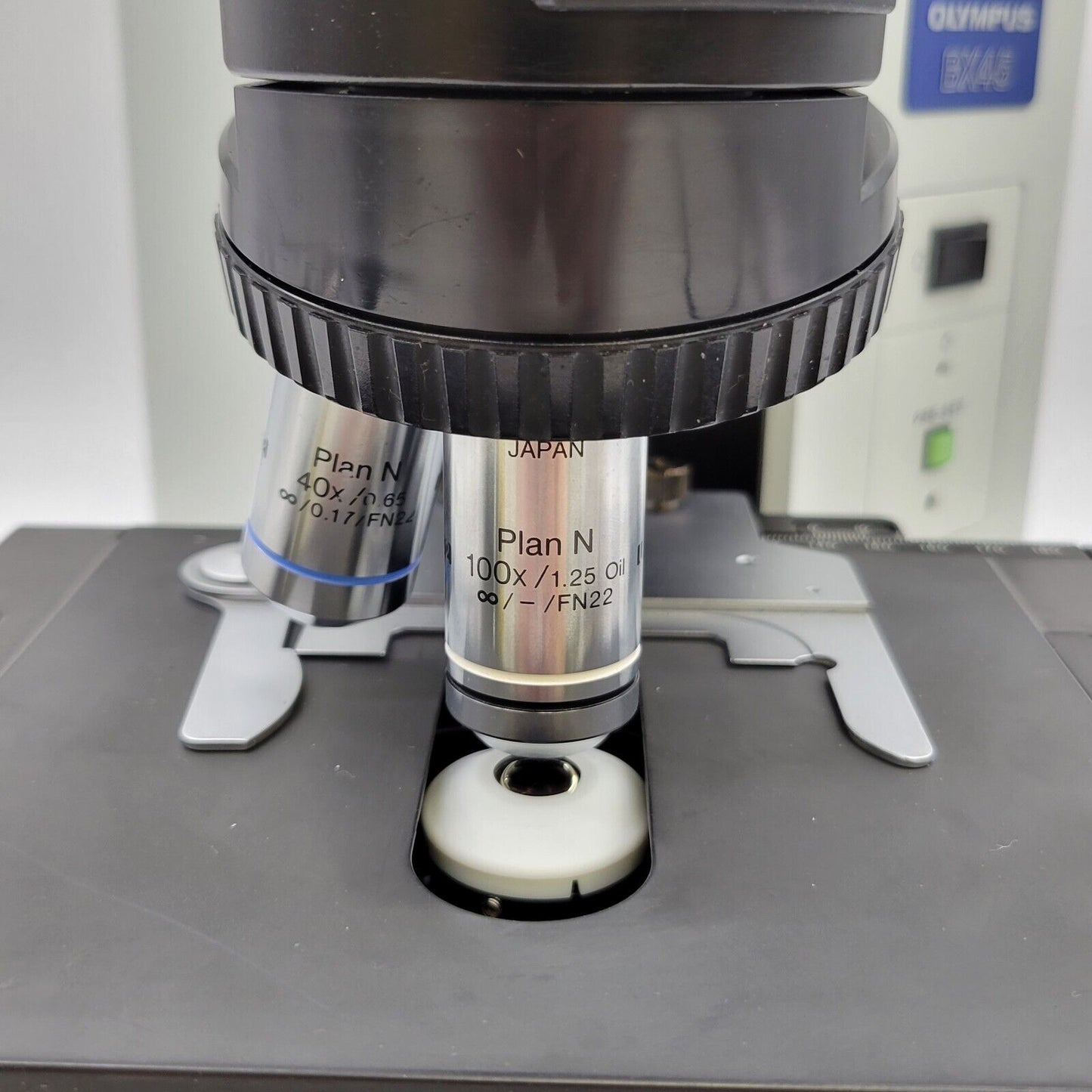 Olympus Microscope BX45 with Tilting Head and 100x Objective - microscopemarketplace
