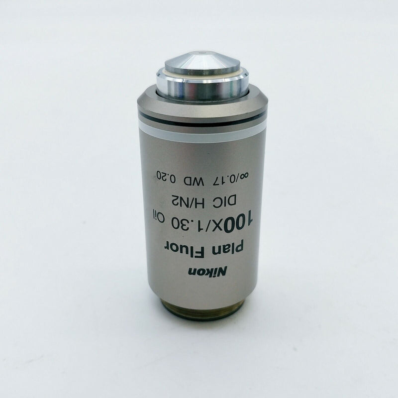 Nikon Microscope Objective CFI Plan Fluor 100x 1.30 Oil DIC H/N2 ∞/0.17 - microscopemarketplace