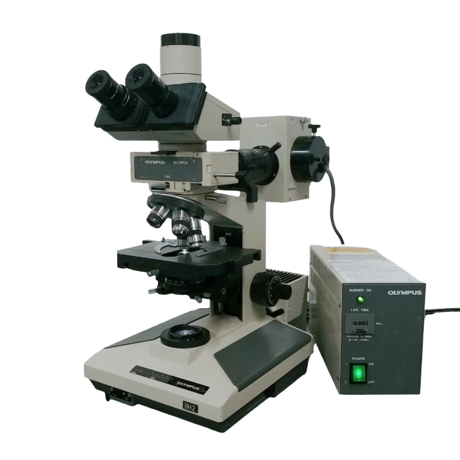 Olympus Microscope BH2 With Fluorescence & SPlan Objectives ...