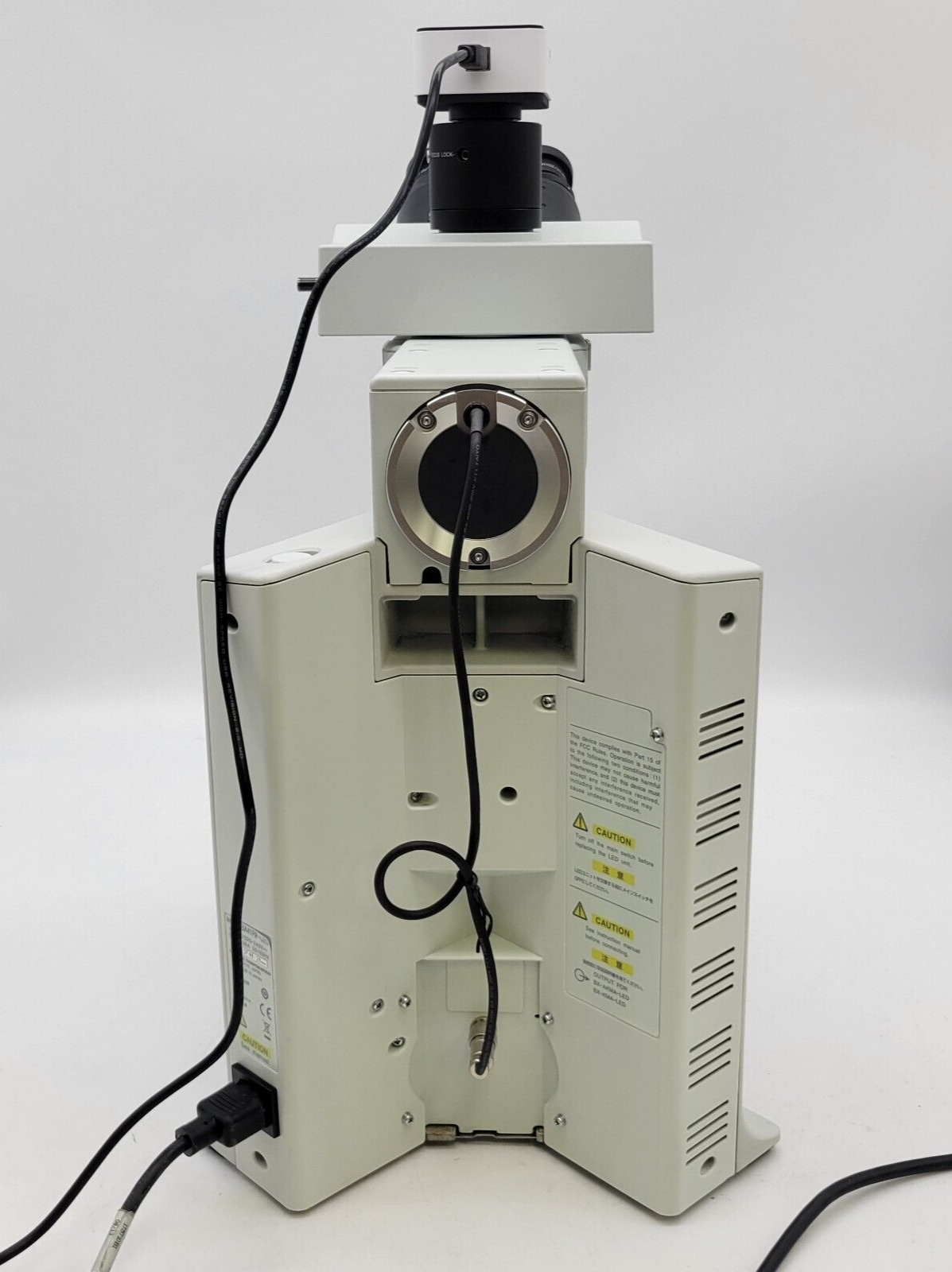 Olympus Microscope BX41M-LED Mettalurgical with Trinocular Head and Camera - microscopemarketplace