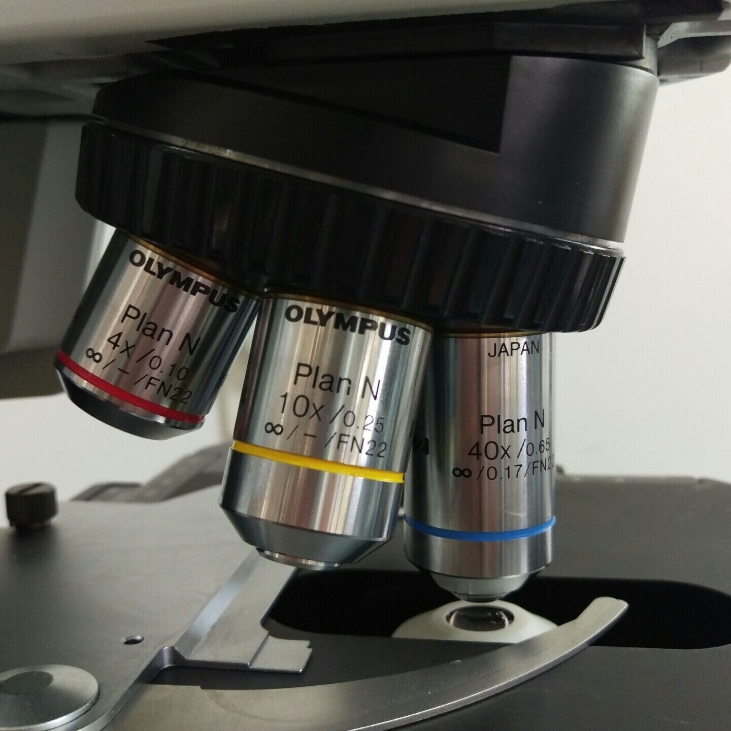 Olympus Microscope BX41 NEW Old Stock with Tilting Head and 100x Objective - microscopemarketplace