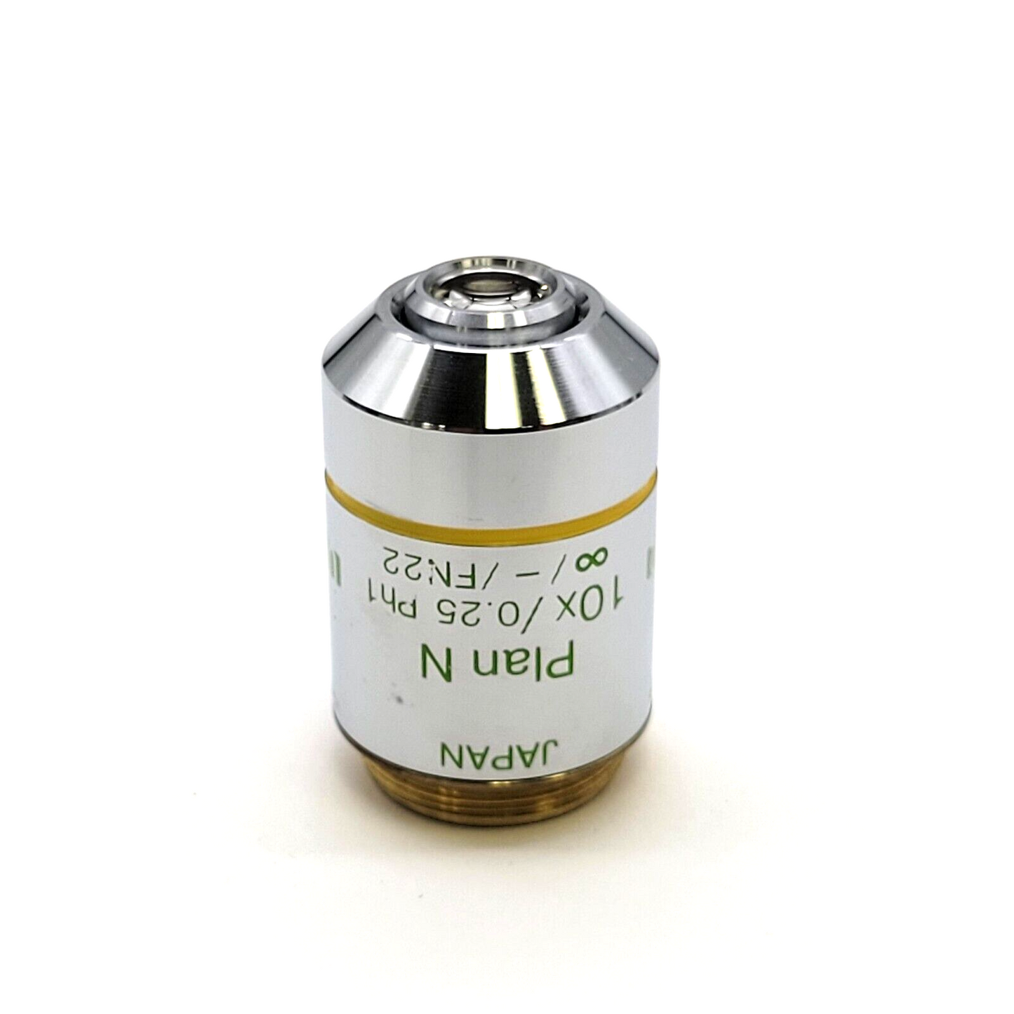 Olympus Microscope Objective Plan N 10x Ph1 Phase Contrast - microscopemarketplace