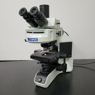 Olympus Microscope BX43 with Fluorites, Fluorescence, & X-Cite Lite Illumination - microscopemarketplace