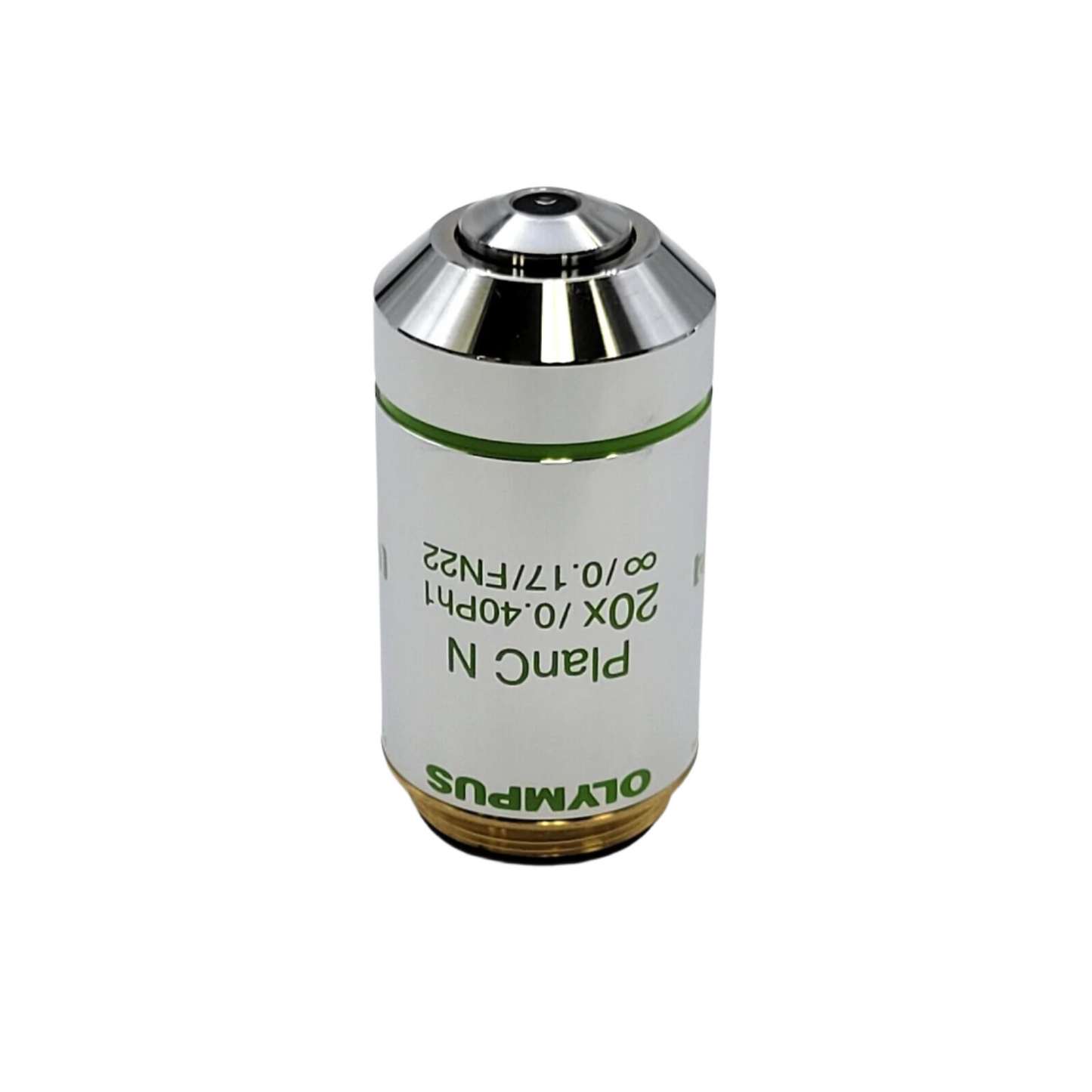 Olympus Microscope Objective PlanC N 20x Ph1 Phase Contrast - microscopemarketplace