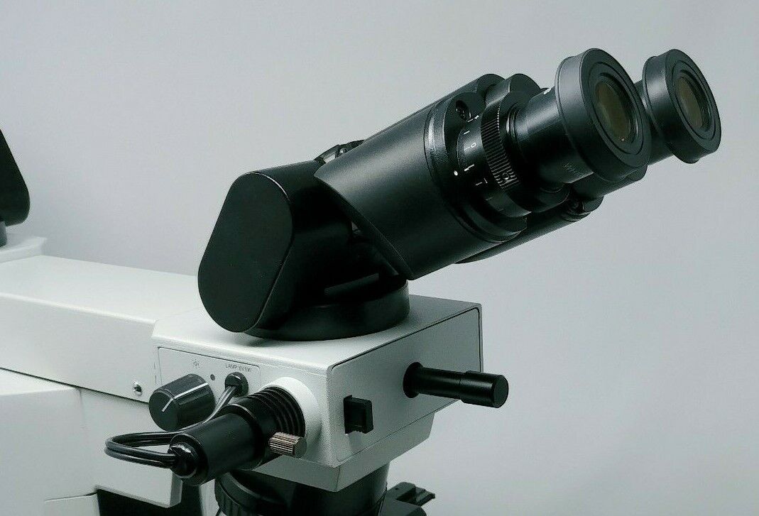 Olympus Microscope BX40 with Front to Back Bridge and 100x Objective - microscopemarketplace
