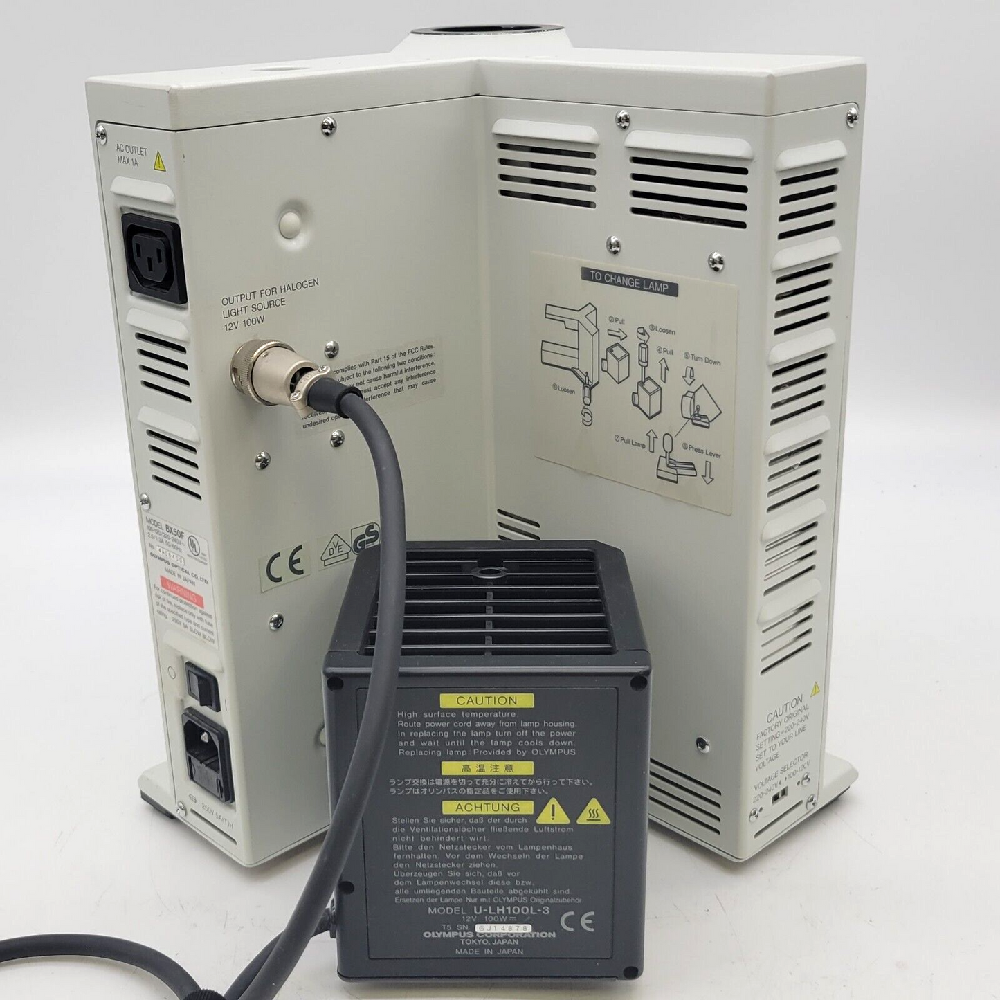 Olympus Microscope BX50 Replacement Stand with Lamphouse - microscopemarketplace