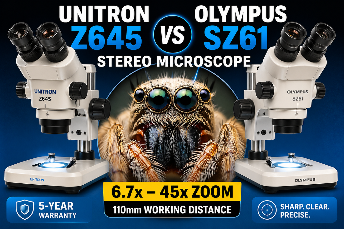 Unitron Z645 vs Olympus SZ61 Microscope: Same Optics, Different Price
