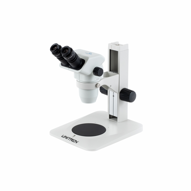 Accu-Scope 3075 Binocular Zoom Stereo Microscope on Plain Focusing Stand - microscopemarketplace