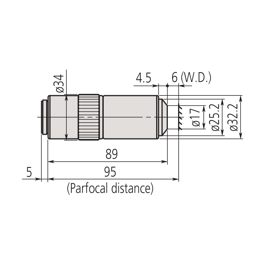 Mitutoyo 100x M Plan APO Objective - microscopemarketplace