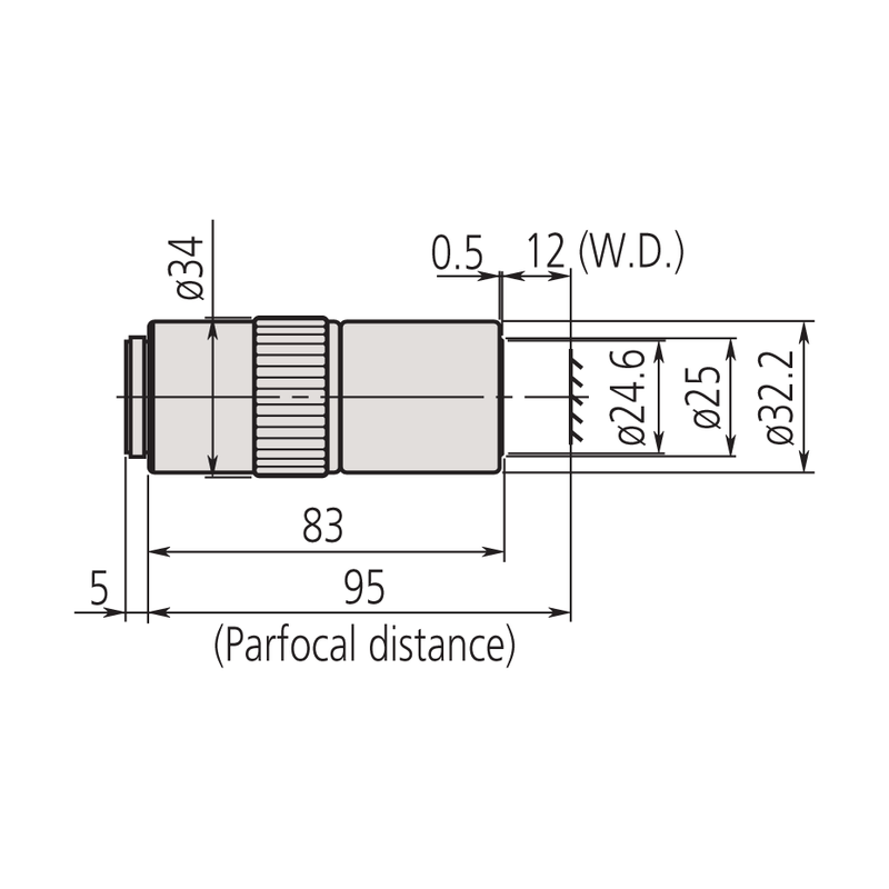 Mitutoyo 100x M Plan APO NIR Objective - microscopemarketplace