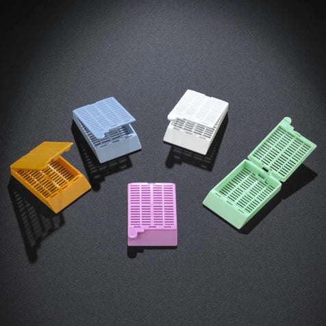 Globe Scientific Tissue Cassettes with Attached Lids - Bulk | 1094P - Microscope Marketplace