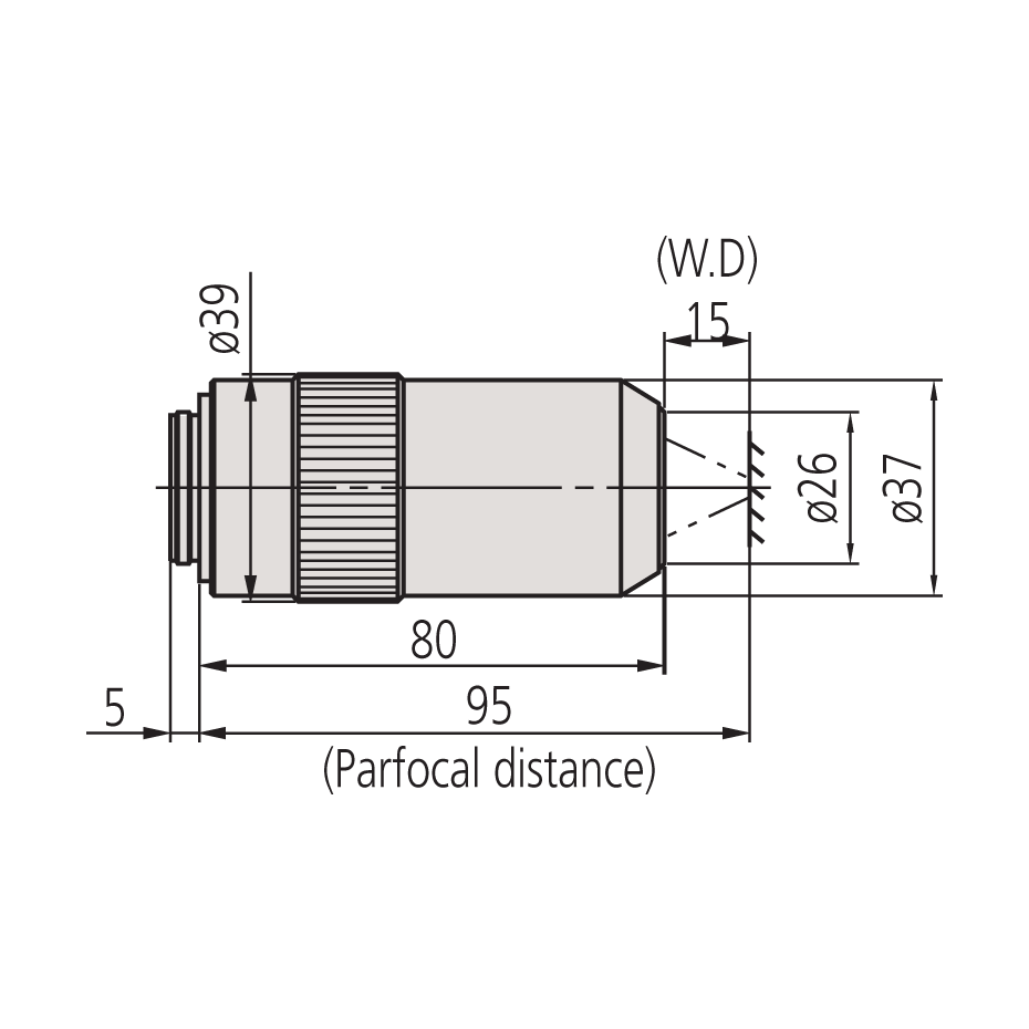 Mitutoyo 10x M Plan APO High Resolution Objective - microscopemarketplace