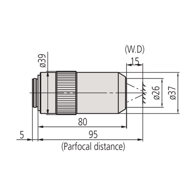 Mitutoyo 10x M Plan APO High Resolution Objective - microscopemarketplace