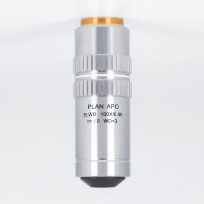 MOTIC Plan Apochromat objective ELWD PLAN APO 100X/0.800 (WD=3mm) | (1101001700021) - Microscope Marketplace