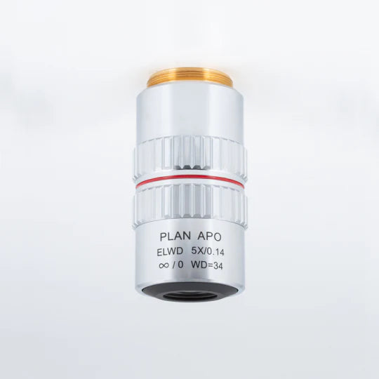 MOTIC Plan Apochromat Objective ELWD PLAN APO 5X/0.140 (WD=34mm) | (1101001700072) - Microscope Marketplace