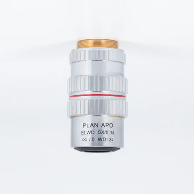 MOTIC Plan Apochromat Objective PA ELWD PLAN APO 5X/0.140 (WD=34mm) | (1101001700181) - Microscope Marketplace