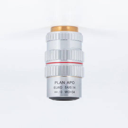 MOTIC Plan Apochromat Objective PA ELWD PLAN APO 5X/0.140 (WD=34mm) | (1101001700181) - Microscope Marketplace