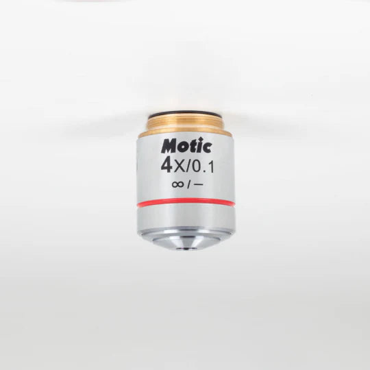 MOTIC Plan Achromatic Objective EC-H PL 4X/0.1 (WD=15.9mm) | (1101001702871) - Microscope Marketplace