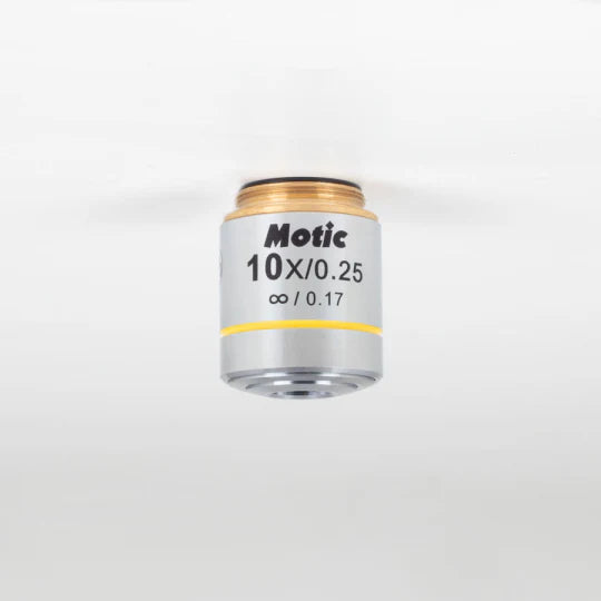 MOTIC Plan Achromatic Objective EC-H PL 10X/0.25 (WD=17.4mm) | (1101001702881) - Microscope Marketplace