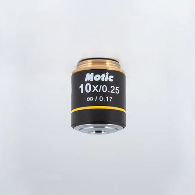 MOTIC Plan achromatic objective EC PL 10X/0.25 (WD=17.4mm) | (1101001703221) - Microscope Marketplace