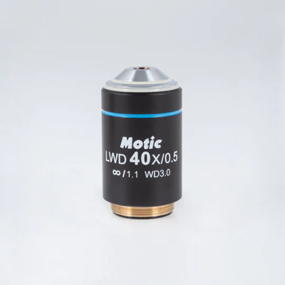 MOTIC Plan achromatic objective LWD PL 40X/0.5 (WD=3.0mm) | (1101001703261) - Microscope Marketplace