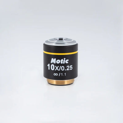 MOTIC Plan Achromatic Objective PL 10X/0.25 (WD=16.8mm) | (1101001703271) - Microscope Marketplace