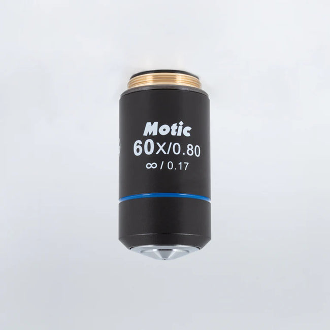 MOTIC EC Plan achromatic objective EC PL 60X/0.80/S (WD=0.35mm) - (1101001703621) - Microscope Marketplace