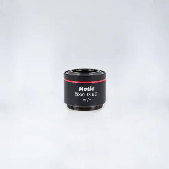 MOTIC LM Plan Achromatic BD Objectives LM BD PL 5X/0.13 (WD=17.3mm) | (1101001704241) - Microscope Marketplace