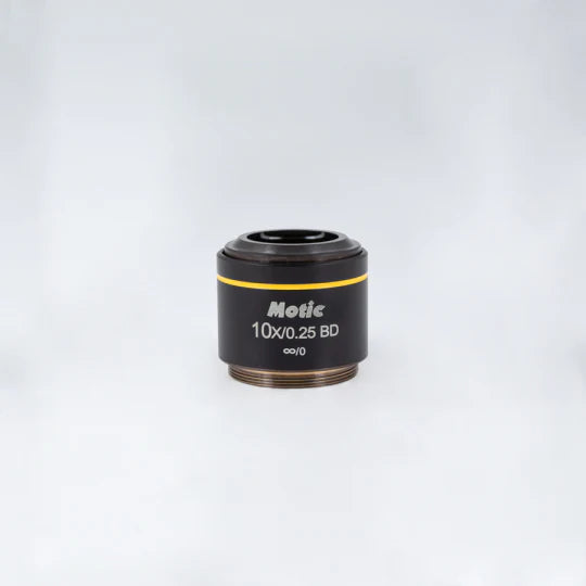 MOTIC LM Plan Achromatic BD Objectives LM BD PL 10X/0.25 (WD=16.3mm) | (1101001704251) - Microscope Marketplace