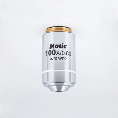 MOTIC LM Plan Achromatic Objective LM PL 100X/0.8 (WD=2mm) | (1101001704512) - Microscope Marketplace