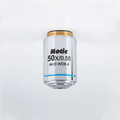 MOTIC LM Plan Achromatic Objective LM PL 50X/0.55 (WD=8.4mm) | (1101001704611) - Microscope Marketplace