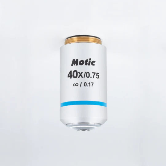 MOTIC Plan FLUOR Objective PL UC FL 40X/0.75/S (WD=0.7mm) | (1101001705041) - Microscope Marketplace